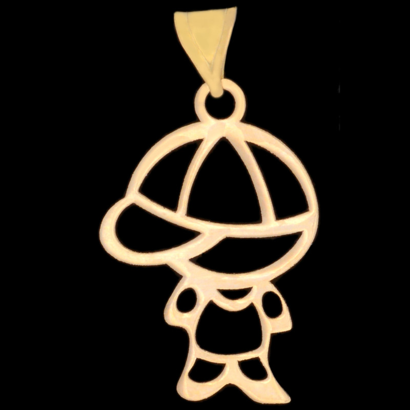 آویز گردنبند طلا 18 عیار زنانه نیکان گلد طرح پسر