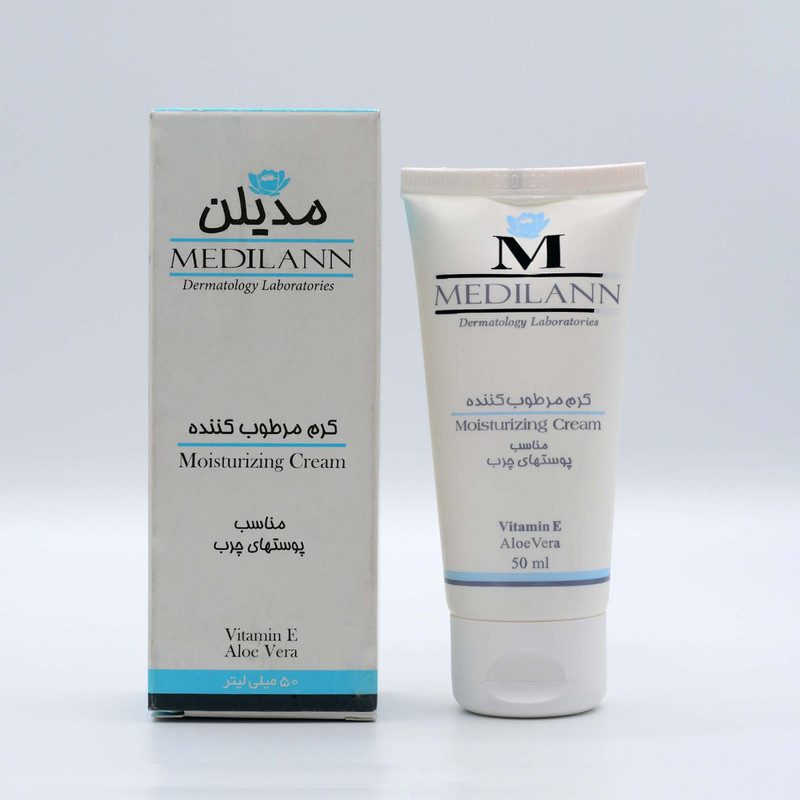 کرم مرطوب کننده مدیلن مناسب پوست چرب حجم 50 میلی لیتر