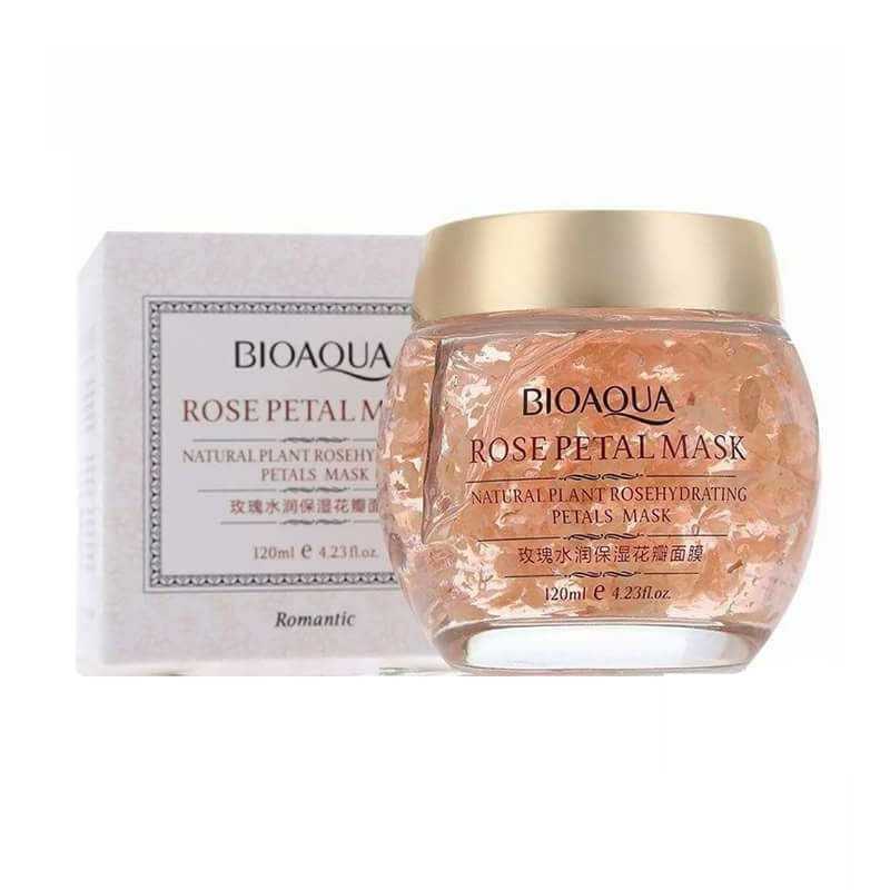 ماسک صورت بایو آکوا مدل ROSE PETAL MASK حجم 120 میلی لیتر