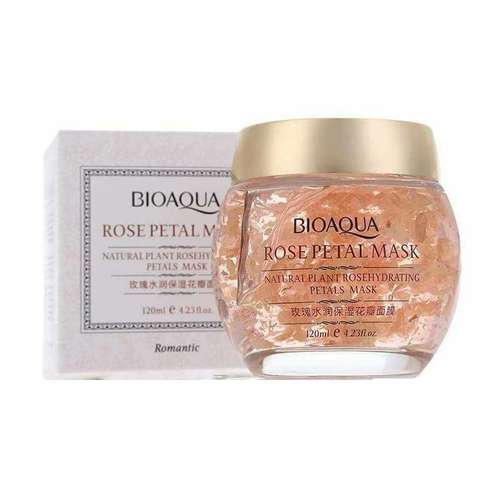 ماسک صورت بایو آکوا مدل ROSE PETAL MASK حجم 120 میلی لیتر
