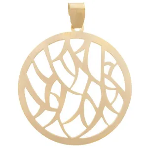 آویز گردنبند طلا 18 عیار زنانه قیراط طرح دایره کد GH4494