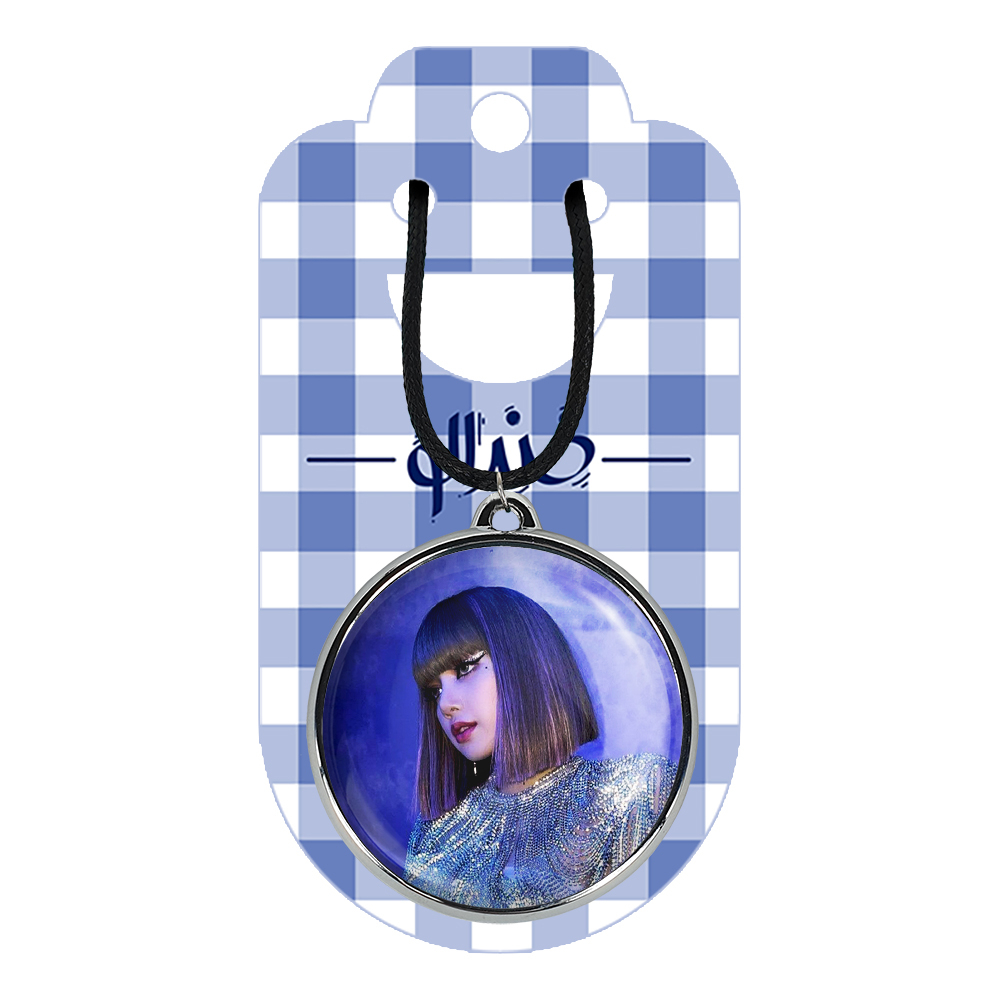 گردنبند خندالو مدل لیسا بلک پینک کد 1431614313