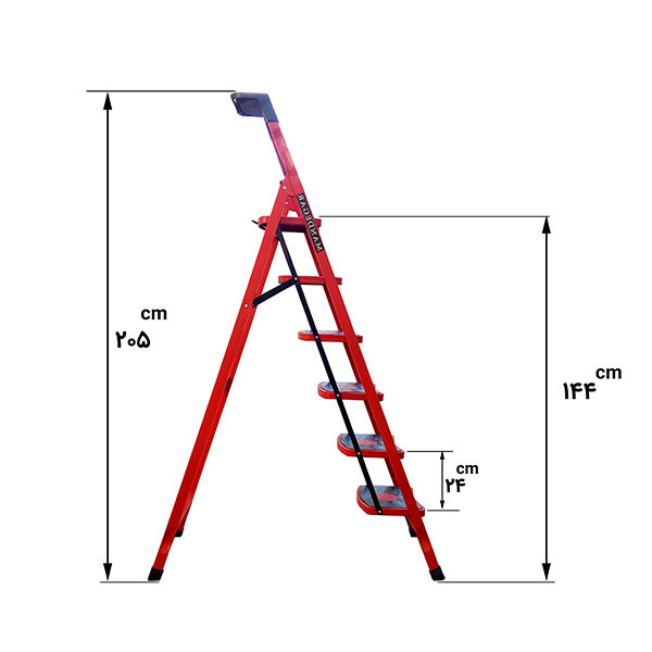 نردبان 6 پله مدل سما