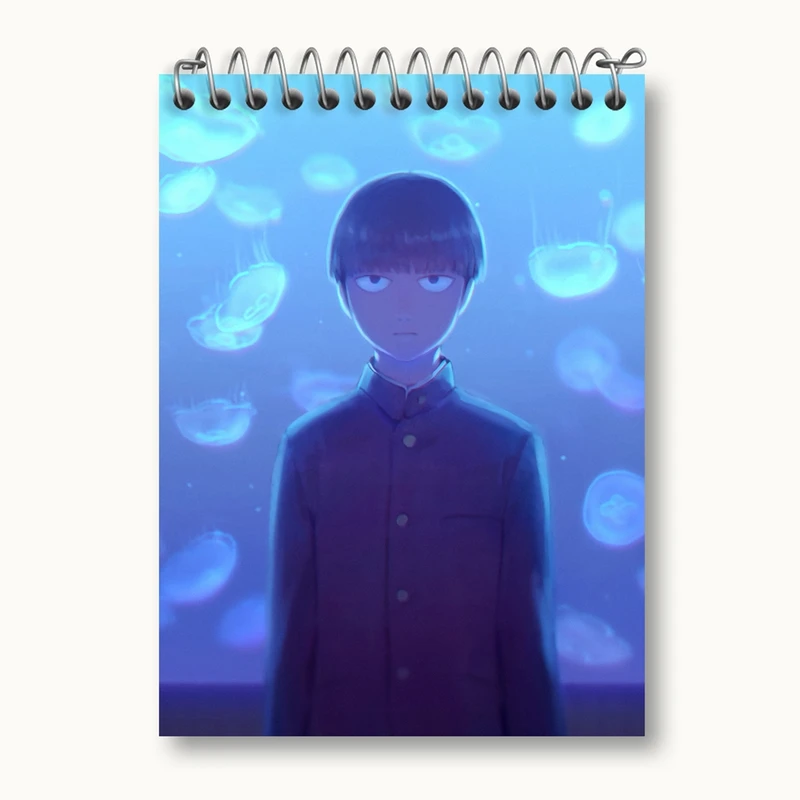 دفتر یادداشت 50 برگ خندالو مدل شییکو انیمه موب سایکو Mob Psycho 100 کد 24456