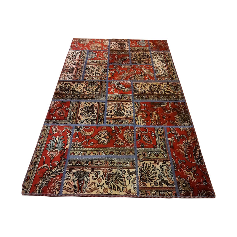 کلاژ فرش دستبافت سه متری مدل چهل تکه کد N.K.P.CO.C7