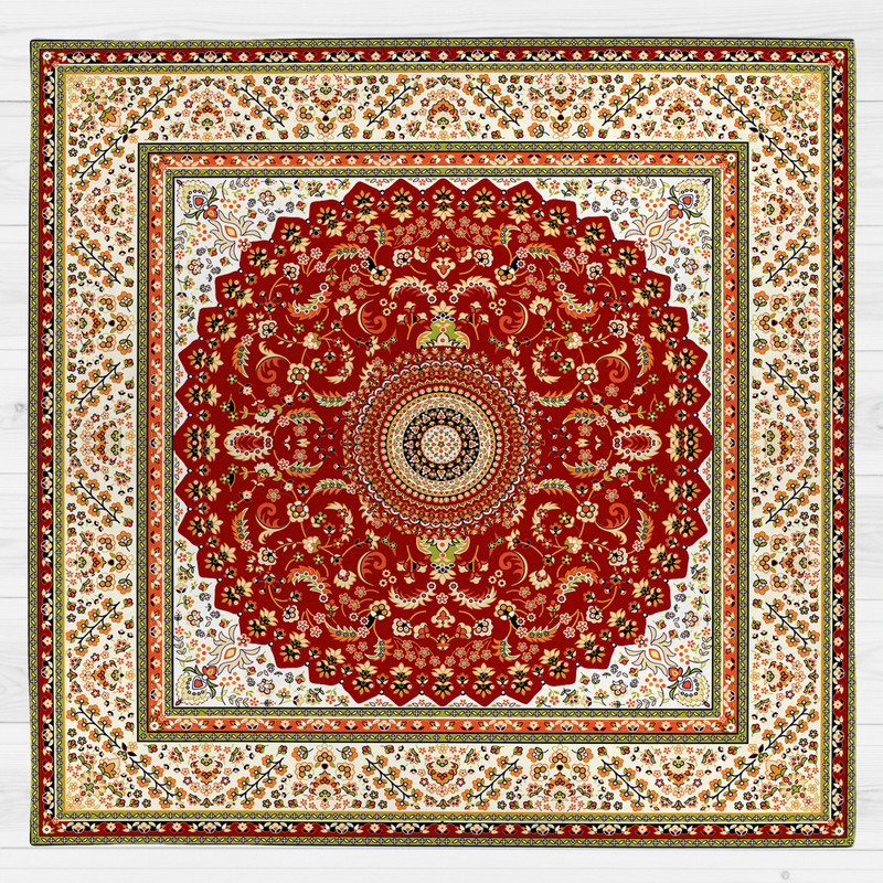 رومیزی طرح قالی کد 989