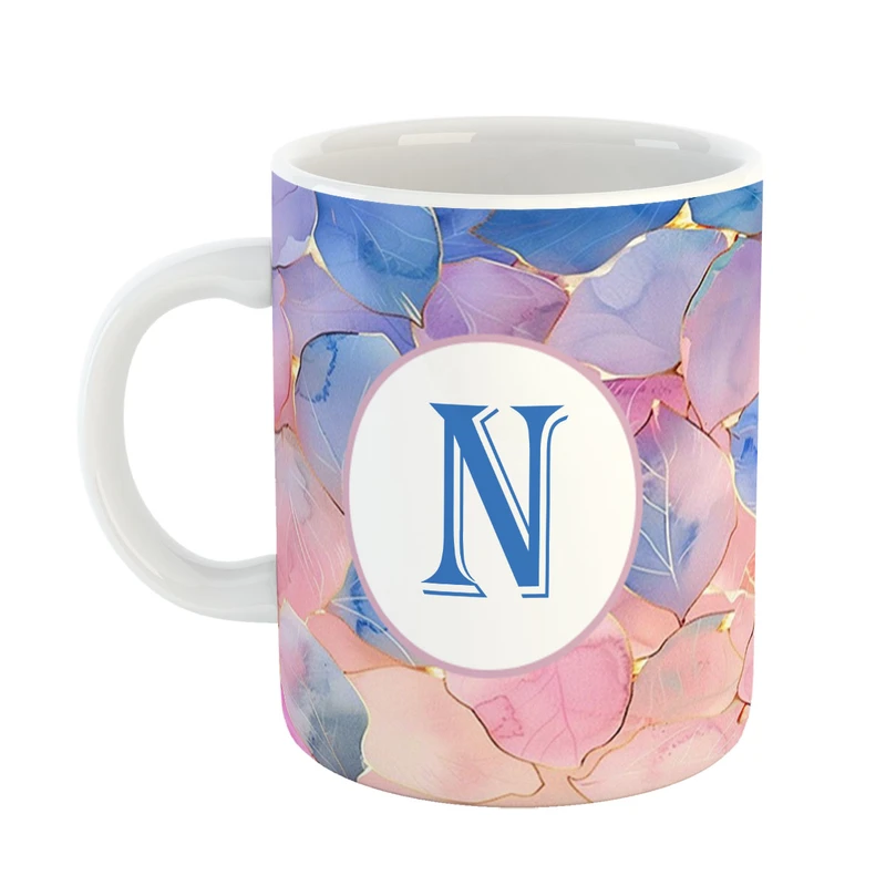 ماگ پادآفرین مدل فانتزی طرح حرف N کد 24