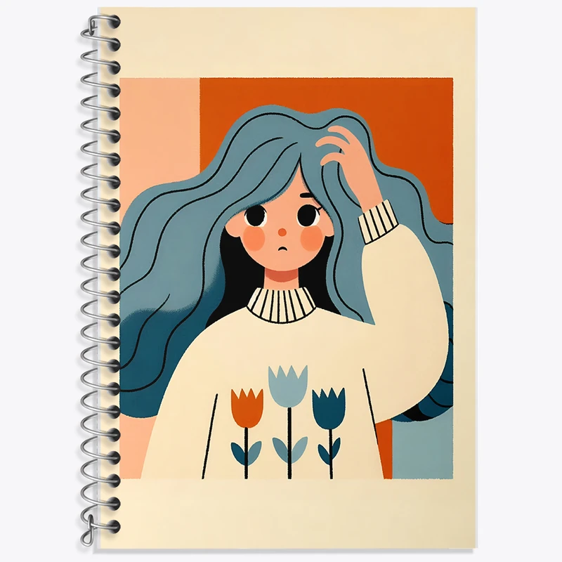 دفتر لغت 50 برگ خندالو طرح دخترانه کد F7383