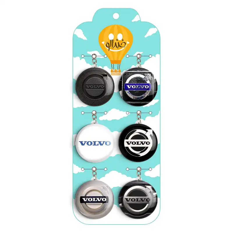 جاکلیدی خندالو مدل ولوو volvo کد 1473B مجموعه 6 عددی