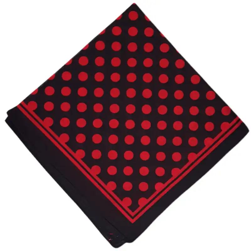 دستمال سر و گردن مدل خال خالی ب Rokh126