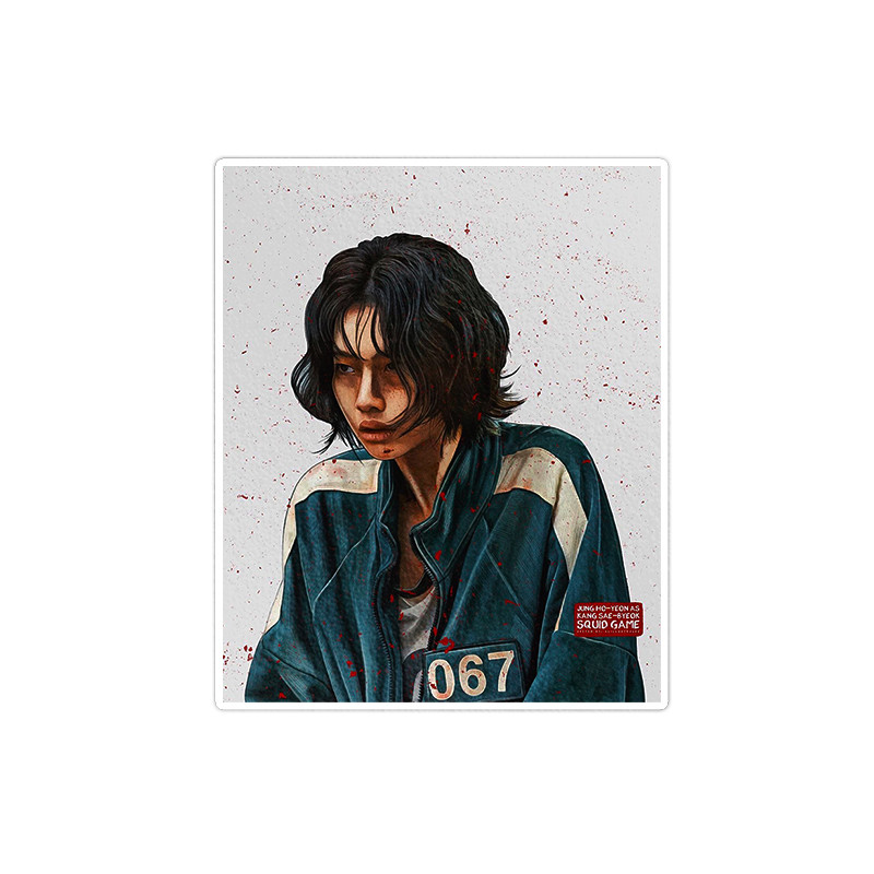استیکر تزئینی موبایل و تبلت ماسا دیزاین طرح squid game مدل stkv0496