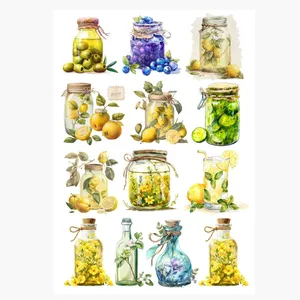 برچسب ترنسفر مدل شیشه گل مربا