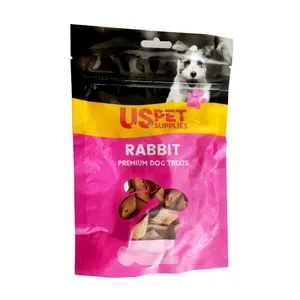 تشویقی سگ یو اس پت مدل پاستایی طعم گوشت خرگوش وزن 100 گرم