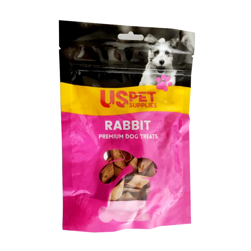 تشویقی سگ یو اس پت مدل پاستایی طعم گوشت خرگوش وزن 100 گرم