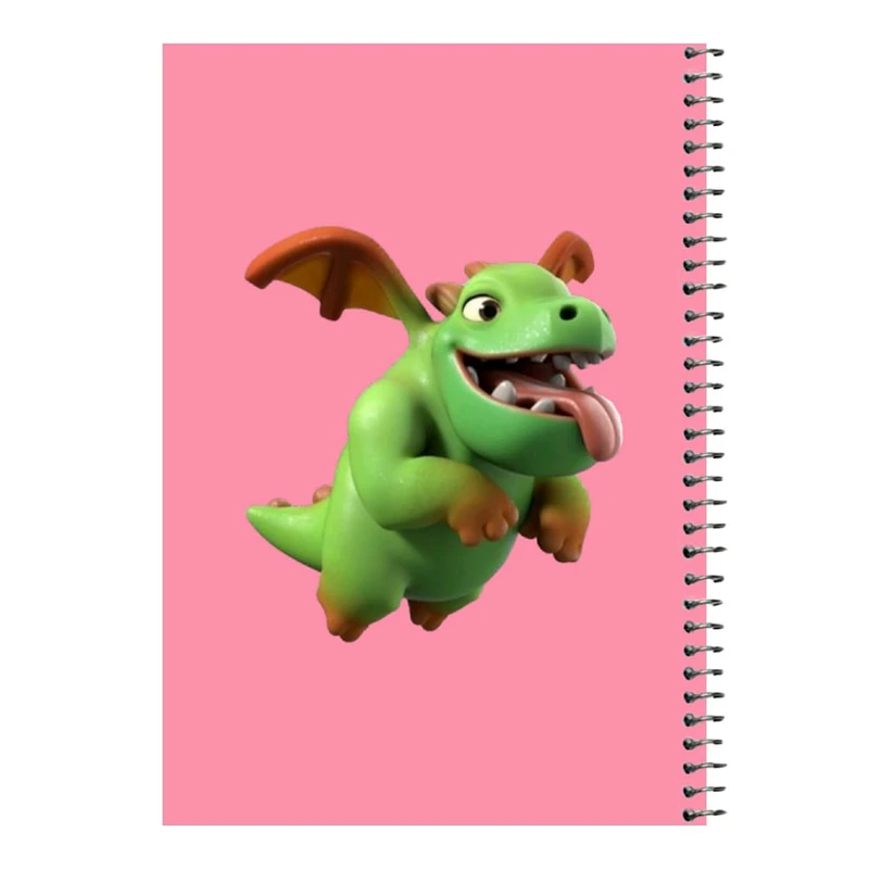 دفتر مشق 80 برگ اس جی مدل کلش رویال کد 19