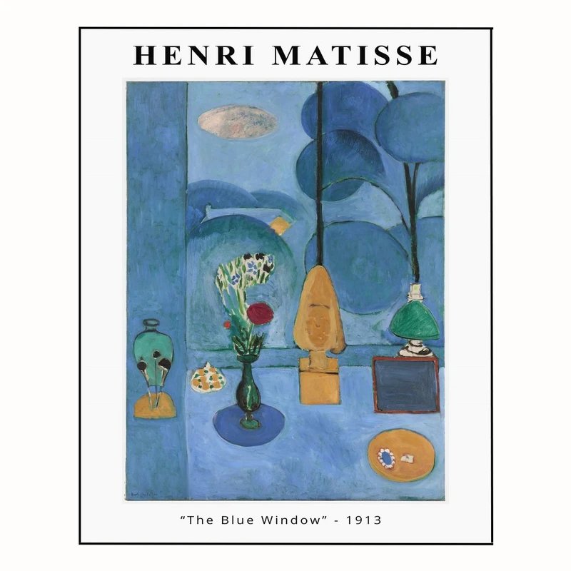 پوستر مدل هانری ماتیس-چاپ پنجره آبیز