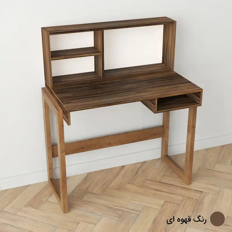 میز تحریر طرح کتابخانه دار مدل کاوه 2 کد BK-K1