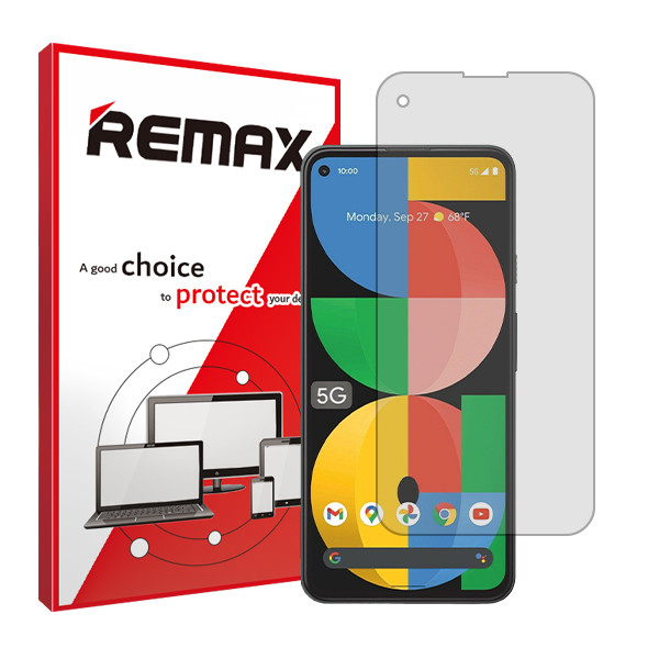 محافظ صفحه نمایش شفاف ریمکس مدل HyGEL مناسب برای گوشی موبایل گوگل Pixel 5a 5G