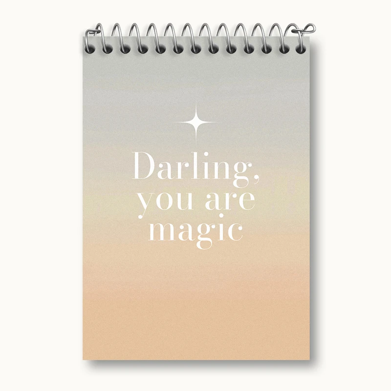 دفتر یادداشت 50 برگ خندالو طرح Darling You Are Magic کد N2287