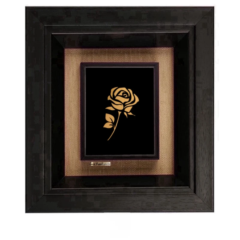 تابلو طلاکوب زرکات طرح گل تاینی 5 مدل F249