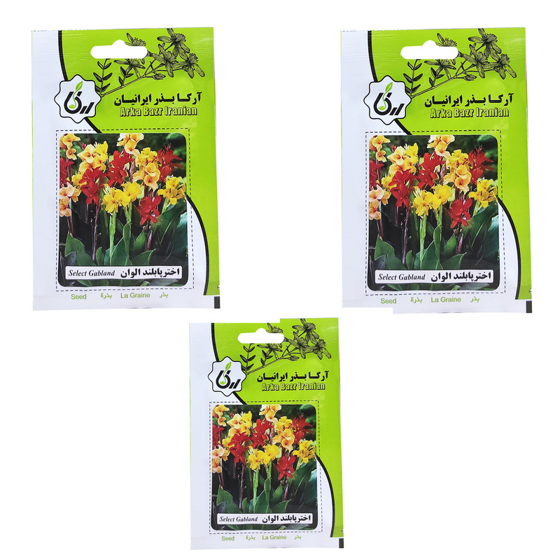 بذر گل اختر پابلند الوان آرکا بذر ایرانیان کد ARK.-024  مجموعه 3 عددی