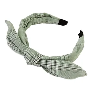 تل مو زنانه مدل پاپیون طرح چهارخانه کد PRC263-6