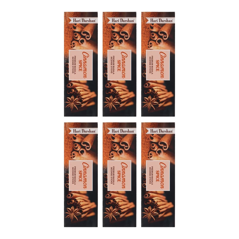 عود هاری دارشان مدل Cinnamon Spice رایحه دارچین 6 بسته 30 عددی