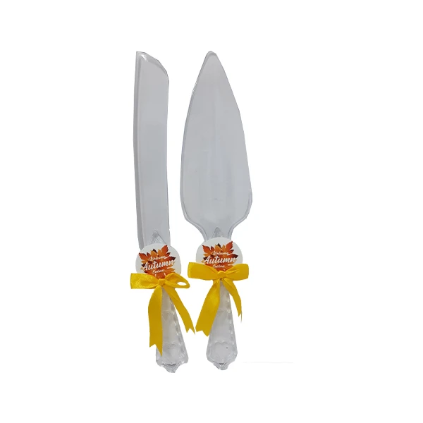 کارد و کفگیر سرو کیک مدل پاییز کد 01