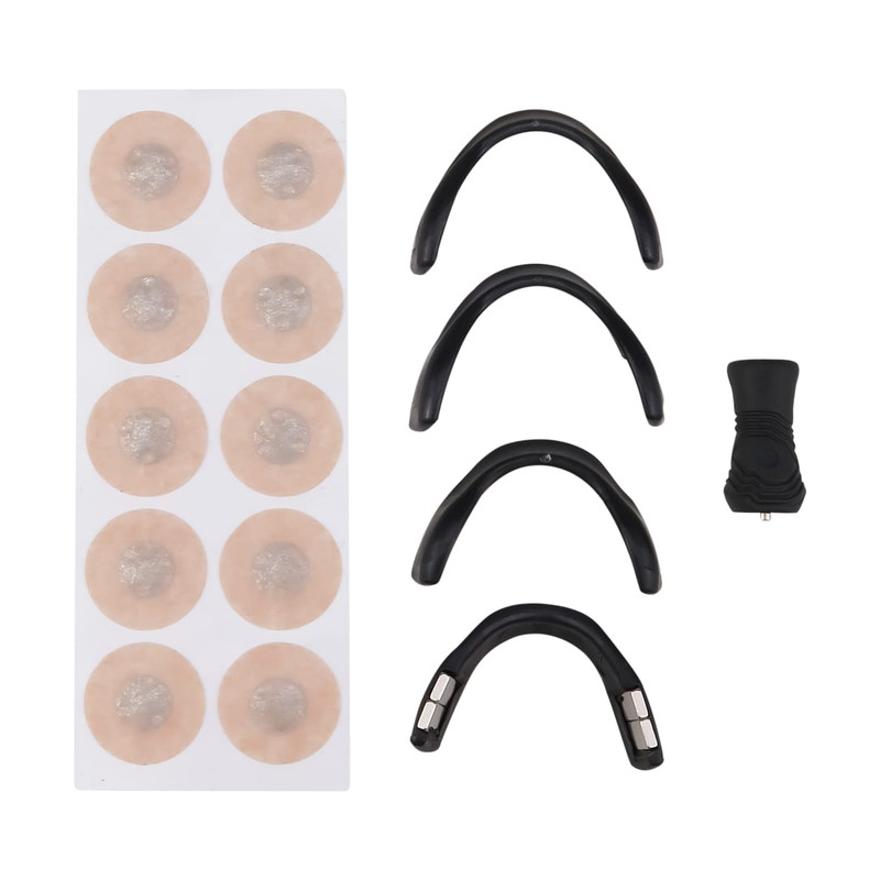 گیره بینی بهبود تنفس مدل مگنتی مجموعه 4 عددی به همراه آهن ربا و چسب بینی بسته 10 عددی