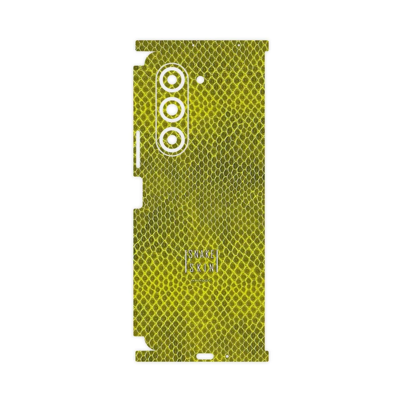 برچسب پوششی ماهوت مدل Yellow Snake Skin-FullSkin مناسب برای گوشی موبایل سامسونگ Galaxy Z Fold 5
