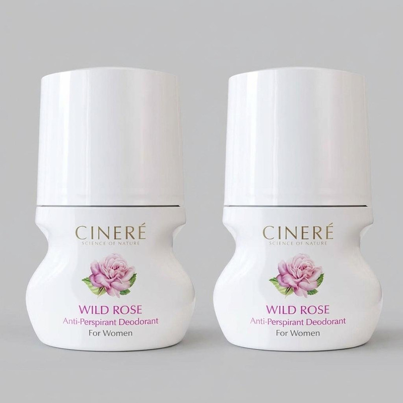 رول ضد تعریق  سینره مدل Wild Rose حجم 50 میلی لیتر مجموعه 2 عددی