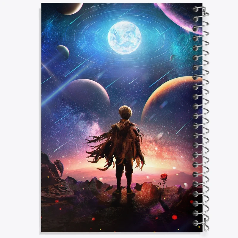 دفتر مشق 100 برگ خندالو طرح شازده کوچولو کد F1234