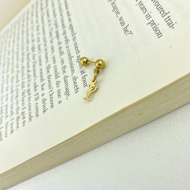 پیرسینگ گوش زنانه مدل آدم فضایی الین کد P4273 پیرسینگ گوش زنانه مدل آدم فضایی الین کد P4273