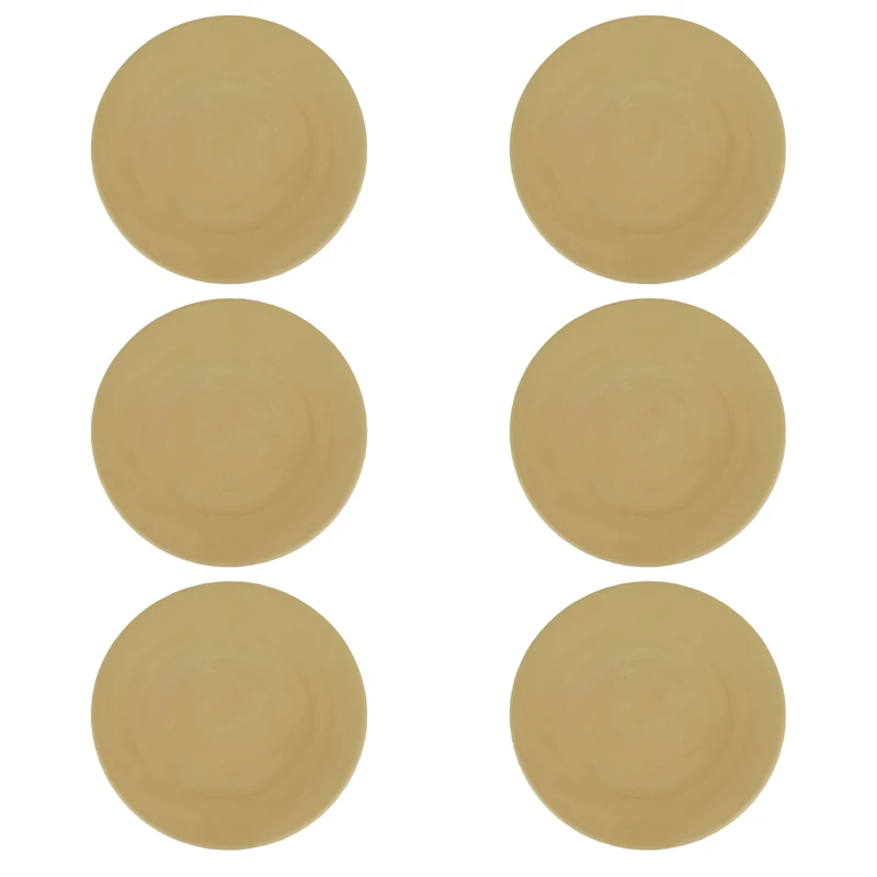 بشقاب سفالی خام مدل پیش دستی مجموعه شش عددی 