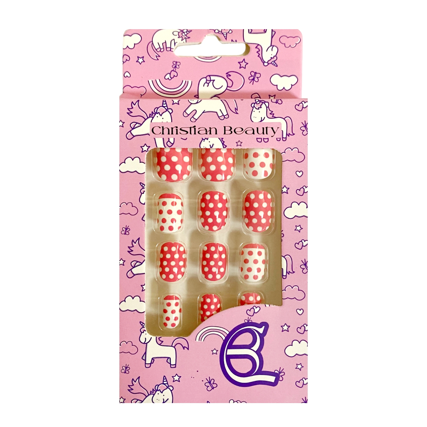 ناخن مصنوعی بچگانه کریستین بیوتی کد NM39 بسته 12 عددی