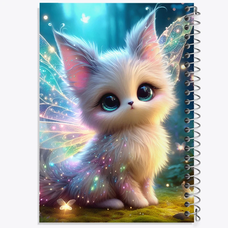 دفتر شطرنجی 50 برگ خندالو طرح گربه بامزه کد F5362