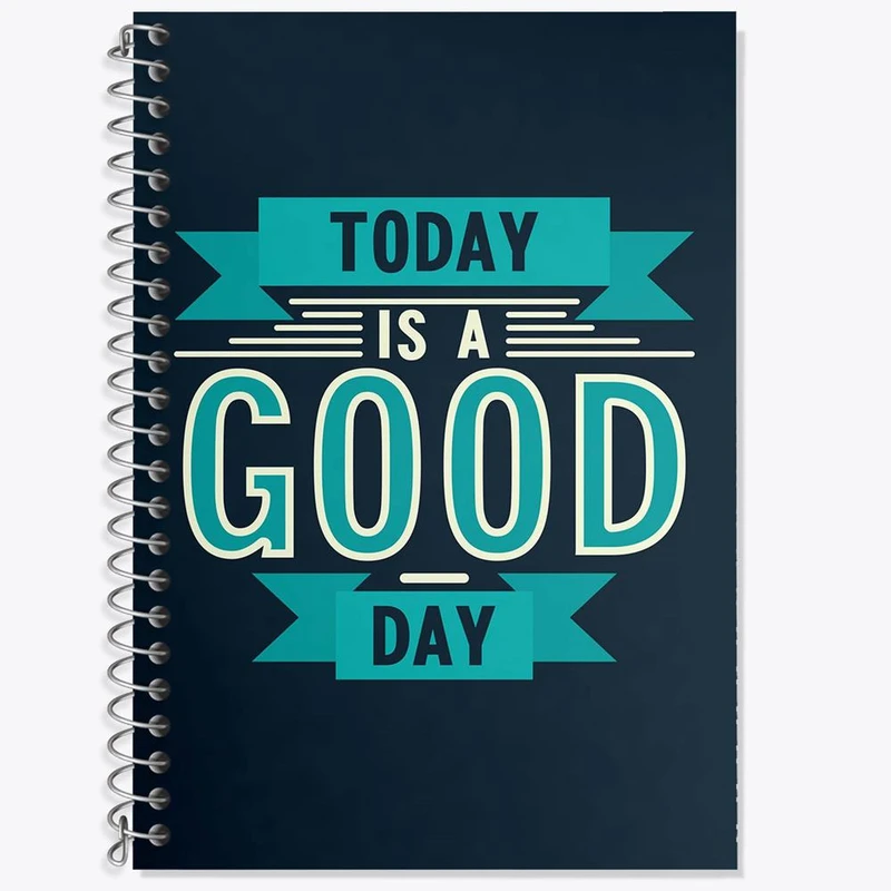 دفتر زبان 50 برگ خندالو مدل سه خط طرح جملات انگیزشی کد 24805