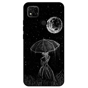 Megafone Girl and Moon 1369 Cover For Xiaomi Redmi 10A / 10A Sport