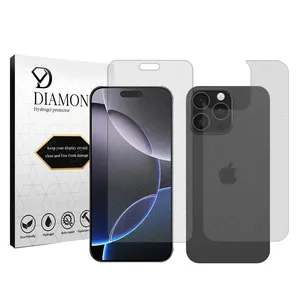 Diamond Tough model matte screen protector suitable for Apple iPhone 16 Pro Max mobile phone along with the back protector 
