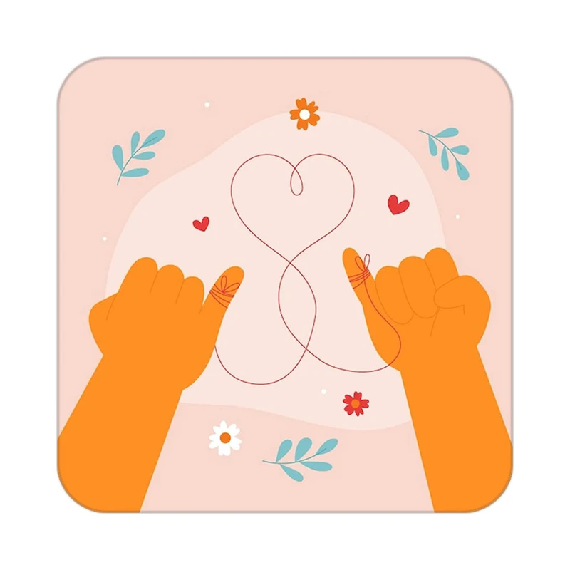 زیر لیوانی کاکتی طرح عاشقانه مدل mp38017