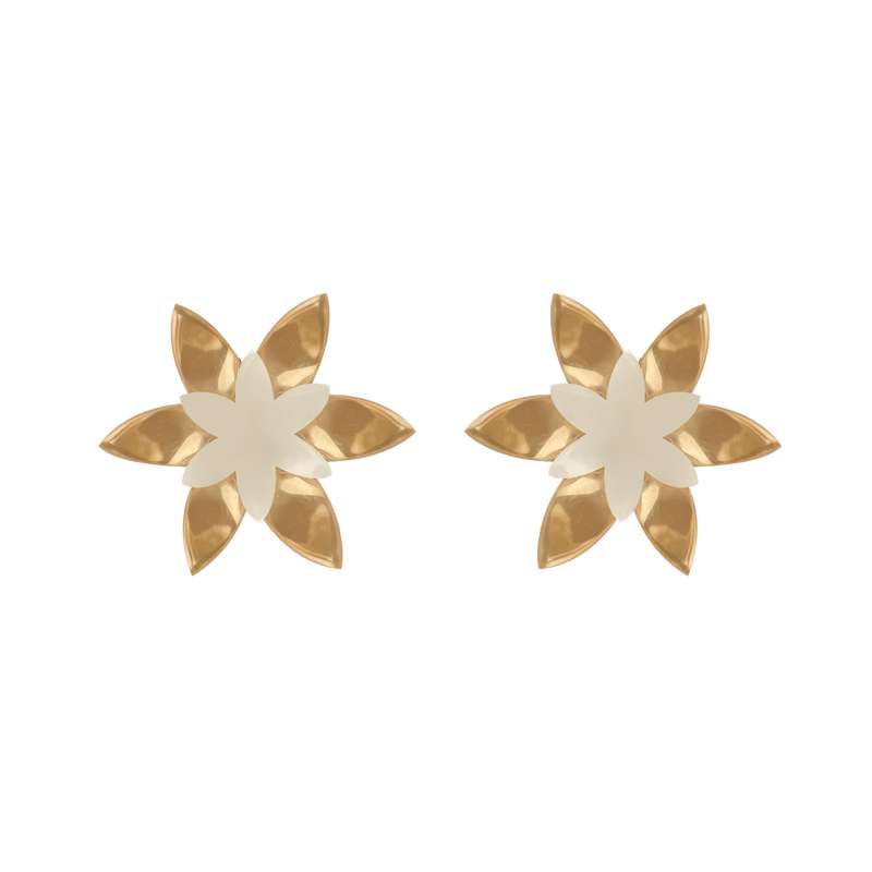 گوشواره طلا 18 عیار زنانه مدل RZ111