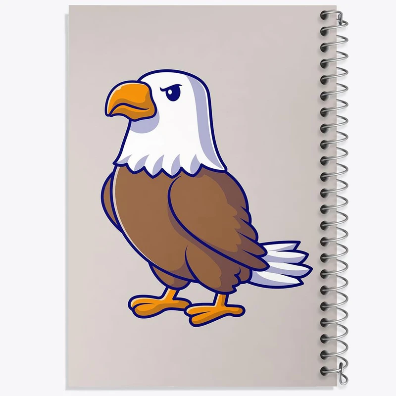 دفتر مشق 100 برگ خندالو طرح حیوانات بامزه عقاب کد 29700