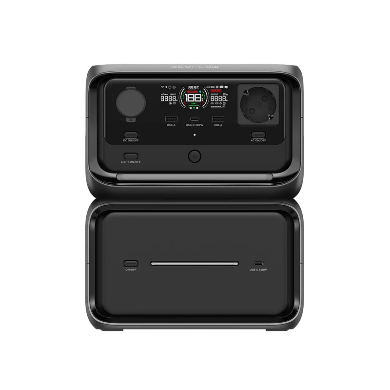 پاور استیشن قابل حمل 600 وات اکوفلو مدل RIVER 3 MAX PLUS ظرفیت 268125 میلی آمپر ساعت 