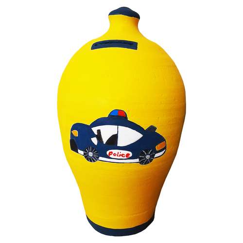 قلک سفالی مدل ماشین پلیس