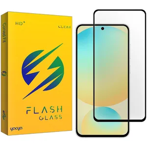 محافظ صفحه نمایش شیشه ای یاکیا مدل Flash Full مناسب برای گوشی موبایل سامسونگ Galaxy A35 / Galaxy A55 / Galaxy S24 FE