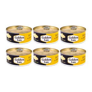 کنسرو تن ماهی در روغن گیاهی گلدن لوکس - 180 گرم بسته 6 عددی