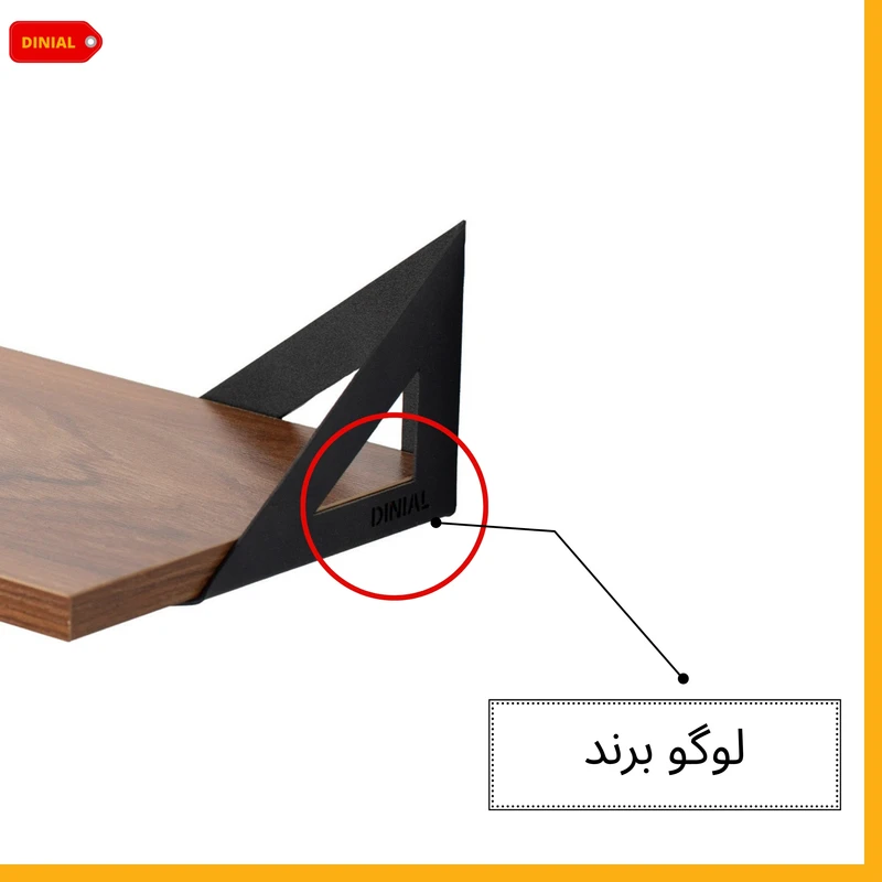 عکس شماره 2 : شلف دیواری دینیال مدل مثلثی کد dn4015 مجموعه سه عددی