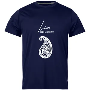 تی‌شرت آستین کوتاه مردانه مدل LIVE THE MOMENT 150