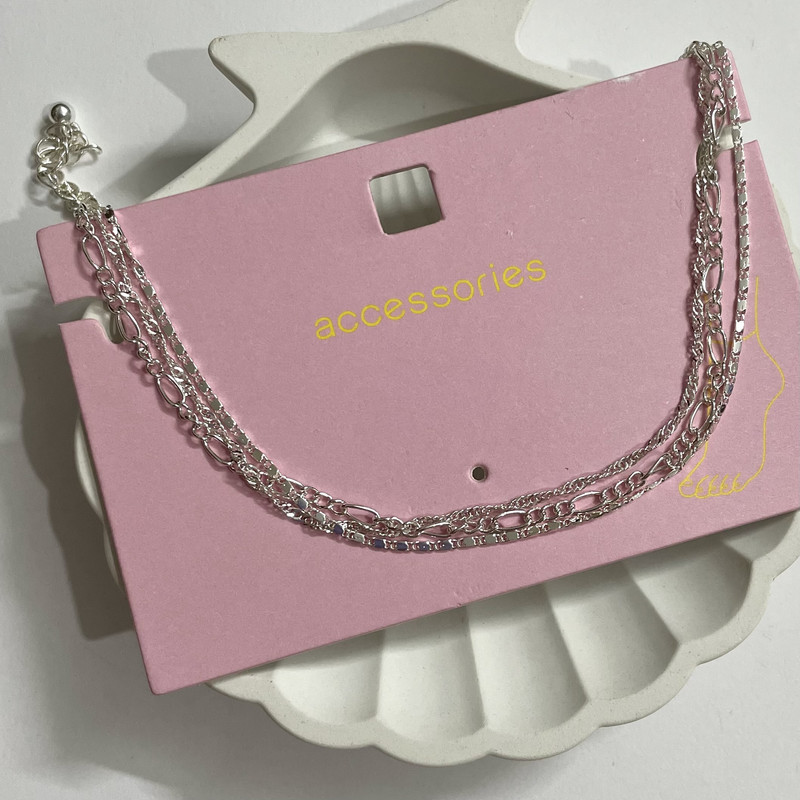 پابند زنانه اکسسورایز مدل مینیمال سه لاین متصل