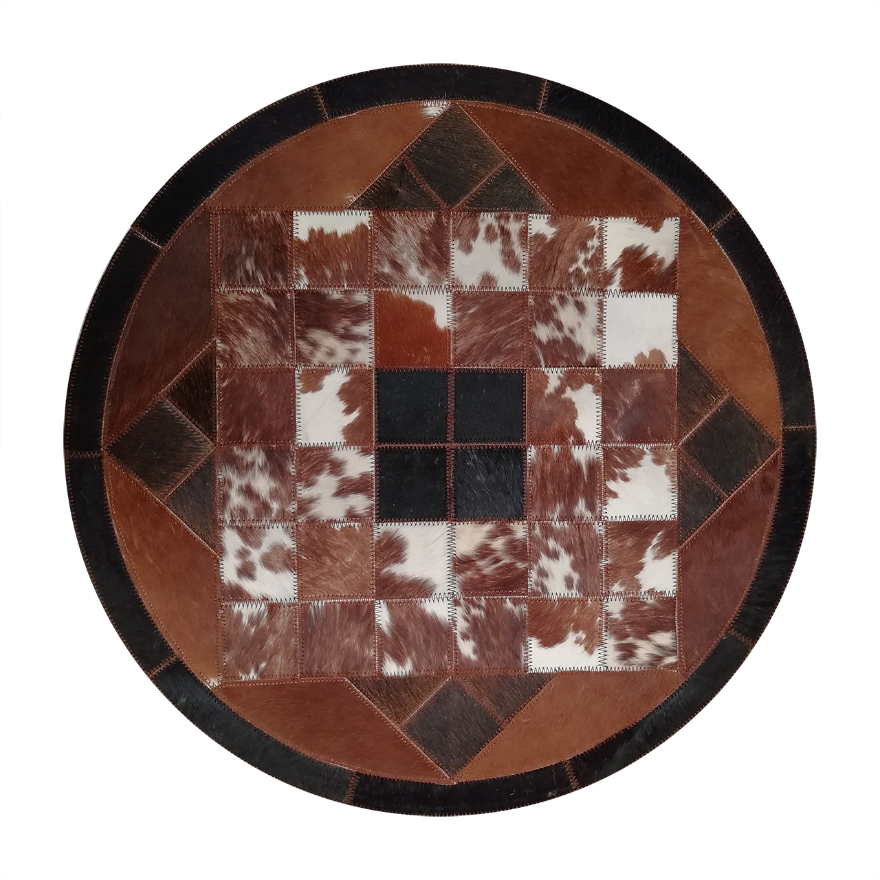 کلاژ فرش پوست و چرم کمالی مدل AD-0477